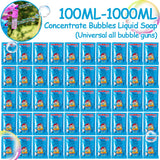 100ml-1000ml Concentrate Bubbles Liquid Soap Universal Water Bubble Gun Accessories Soap Bubble Liquid Bubble Refills 10ml/Pack