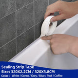 浴室のシャワーシンクバスシールテープストリップ白 PVC 自己粘着防水壁ステッカー浴室キッチンコーキングストリップ