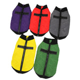 Winter Dog Jacket With Traction Rings Back Zipper Dog Clothes for Small Dogs Warm Puppy Pet Coat