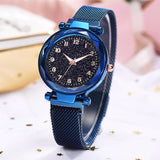 Luxury Magnetic Starry Sky Female  Quartz Wristwatch