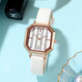 Simple Elegant Leather Strap Quartz Watch