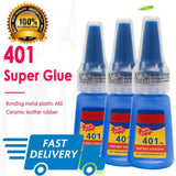 401 Glue Instant Fast Adhesive 20ML Bottle Stronger Super Glue Multi-Purpose Fix HOT Super Strong Liquid Colorless Adhesive Glue