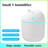 250ML Mini Ultrasonic Air Humidifier Romantic Light USB Essential Oil Diffuser Car Purifier Aroma Anion Perfume Mist Maker