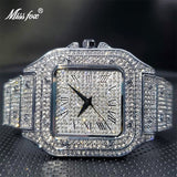 Ice Out Full Diamond Quartz Watches Classic Stylish Trend 2021