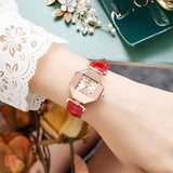 Ladies Fashion New Ladies Simple Casual Quartz Leather Strap Watch Women Gifts Montre Femme