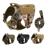 No Pull Harness For Large Dogs Military Tactical Dog Harness Vest German Shepherd Doberman Labrador Service Dog