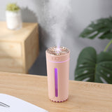 Wireless Air Humidifier Colorful lights Mute Ultrasonic USB Fogger Diffuser Purifier 800mAh Rechargeabl Cool Mist Maker For Car