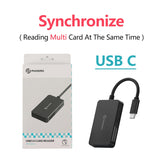 PHIXERO USB A Type C 3.0 Memory Card Reader Multi Lector Adapter for Micro SD SDHC SDXC MMC TF CF MS Pro Duo Stick Switch Camera