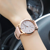 Elegant Women Luxurious Casual Quartz Leather Band Watch