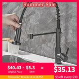 Removable Black Gourmet Kitchen Faucets Kitchen Removable For Kitchen Sink Mixer Tap For Sink 360 Degree Rotation