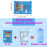 10-100ml Concentrated Bubble Liquid Soap for Bubble Machine Bubble Gun Refills Bazooka Rocket Blower Kids Toys Gift