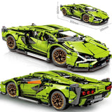 Technical Building Blocks Racing Car Static Model Or Remote Control Electric RC Car Version Optional Construction Toys For Boys