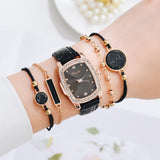 5PCS Gaiety Luxury Fashion Bracelet Watch Set