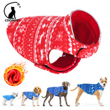 Reversible Christmas Pet Dog Clothes for Small Medium Large Dogs 2 Layers