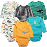 6-Piece Baby Bodysuits: Soft Cotton Collection for Newborns