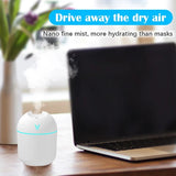 250ML Mini Ultrasonic Air Humidifier Romantic Light USB Essential Oil Diffuser Car Purifier Aroma Anion Perfume Mist Maker