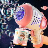 Bubble Machine for Children Racket Launcher Automatic Bazooka Bubble Gun Bubble Blower For Kids Soap Bubble Maker Outdoor Toys