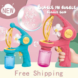 New Big Bubble Gun Children Automatic Bubble Machines Cartoon Fans Bubbles Maker Machine Soap Bubbles Blower Kids Outdoor Toys