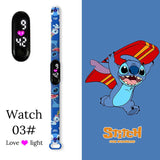 Disney Cute Stitch Children Watches for Girls Sport Bracelet LED Women Watch Kids Electronic Digital Clock montre enfant