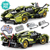 Technical Super Speed Racing Car Building Blocks Sports Model Bricks Assembly Toys for Boys