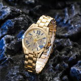 2022 Rose Gold Silver Ladies Diamond Quartz Watch