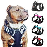 Big Dog Harness Breathable No Pull Small Medium Large Dog Vest Adjustbale Matching Leash Collar