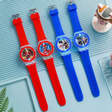 Disney Mickey Mouse Children Watches for Girls Silicone Strap Colorful Light Boys Kids Watch Student Quartz Clock reloj infantil