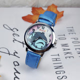 Cartoon Disney Stitch Children Watches Girls Leather Strap Women Watch Kids Waterproof Clock reloj infantil