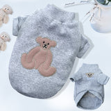 Cute Bear Embroidery Small Dog Clothes Puppy Jacket