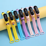 Cute Cartoon LED Mickey Children Watches Girls Silicone Strap Sport Bracelet Digital Kids Watch Women School Gift