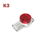 10/50pcs K1 K2 K3 Connector Crimp Connection Terminals Waterproof Wiring Rj45 Ethernet Cable Connector Telephone Wire Terminals