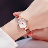シンプルなクォーツ腕時計 PU レザーストラップ ミニ薄型ダイヤル時計 H9