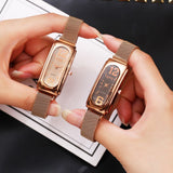 Magnetic buckle Luxury Fashion Rose Gold Quartz Wristwatch
