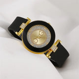 Simple Women Minimalist Design Silicone Strap Wristwatch