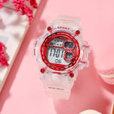 New Ins Wind Korean The Transparent Strap Watch