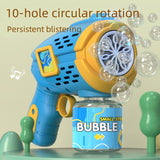 Children's Toy Space Geometric Bubble Gun Automatic Electric Bubble Outdoor Party Luminous Toy Children's Gift