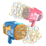 New Kids Gatling Bubble Gun Toy 132-Hole Charging Electric Automatic Bubble Machine Summer Outdoor Soap Water Children Toys