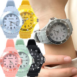 Candy Color Silicone Couple Sports Waterproof Multifunctional Digital Wristwatch