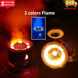 Volcanic Flame Aroma Diffuser Essential Oil 360ml USB Portable Air Humidifier with Smoke Ring Night Light Lamp Fragrance