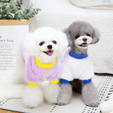Letter Print Warm Fleece Dog Clothes for Small Dogs Winter Pet Vest Puppy Cat Costume Chihuahua Yorkie Coat Schnauzer Outfits