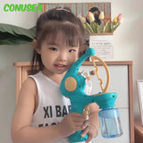 Bubble in Bubble Gun Machine Blowing Electric Bubbles Automatic Soap Bubble Toys Outdoor Party Play Toy for Kids Birthday Gift