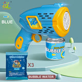 HUIQIBAO Electric Automatic Light Bubble Machine Bubbles Gun Summer Beach Bath Outdoor Game Fantasy Toys for Children Kids Gifts