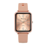 Luxury Fashion Silicone Women Watches Qualities Rectangle Quartz Wristwatch