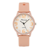 Silicone Minimalist Qualities Big Dial Ladies Quartz Wristwatches