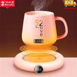 Mini Portable USB Cup Warmer 3 Gear Coffee Mug Heating Coaster Smart Thermostatic Hot Plate Milk Tea Water Heating Pad Heater