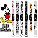 Disney Mickey Mouse Children Watches for Girls Sport Touch Bracelet LED Women Watch Kids Electronic Love Clock Brithday Gift
