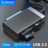 オリコ USB A タイプ C 3.0 メモリカードリーダーマルチレクターアダプタマイクロ SD SDHC SDXC MMC TF CF MS プロデュオスティック読み取りスイッチ新しい
