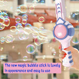 Elastic Smog Bubble Machine Smoke Magic Bubble Machine Electric Automatic Bubble Blower Maker Gun Birthday Gift For Kids