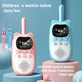 Kids Walkie Talkie 2PCS Electronic Toys Children Spy Gadgets Baby Radio Phone 3km Range Christmas Birthday Gift For Boys Girls