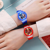 Disney Mickey Mouse Children Watches for Girls Silicone Strap Colorful Light Boys Kids Watch Student Quartz Clock reloj infantil